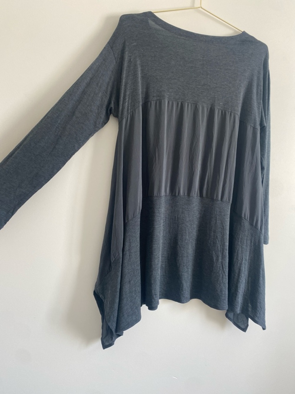 Eileen Fisher | Trapeze Mini Dress | Silk Panel | Size M - Picture 8 of 8